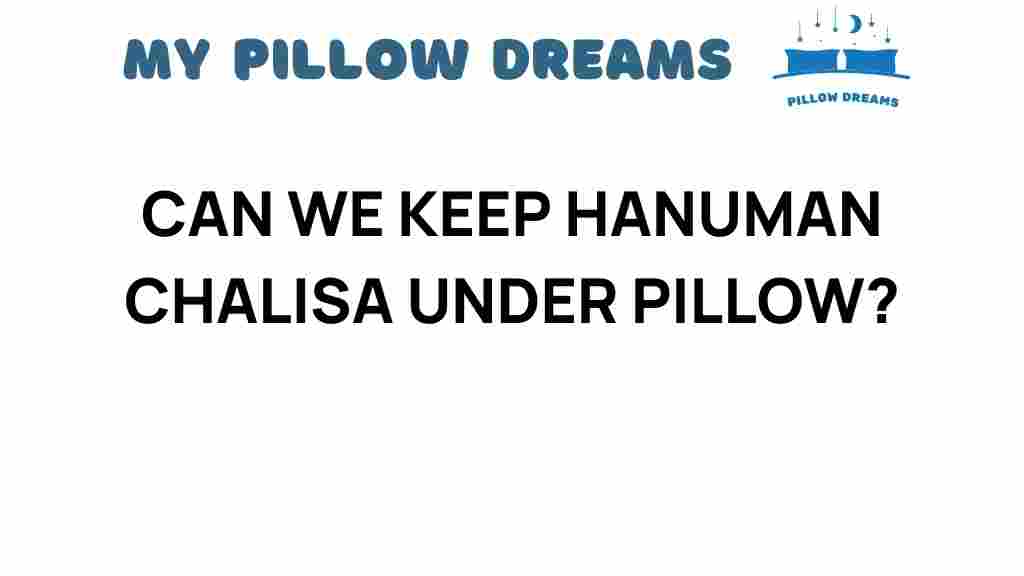 can-we-keep-hanuman-chalisa-under-pillow