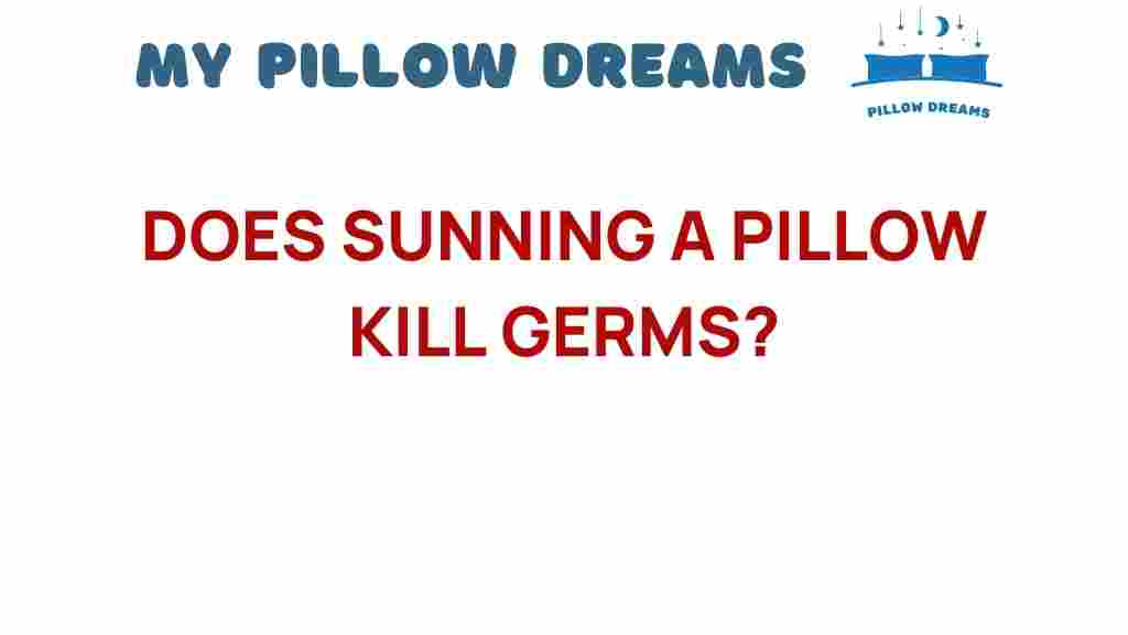 does-sunning-a-pillow-kill-germs