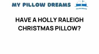Discover the Magic of a Holly Raleigh Christmas Pillow