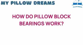 Unlocking the Mechanics: How Do Pillow Block Bearings Work?