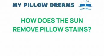 How the Sun Naturally Erases Pillow Stains: A Surprising Science