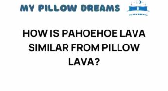 Unveiling the Mysteries: How Pahoehoe Lava Mirrors Pillow Lava
