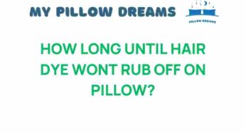 How Long Until Hair Dye Stops Rubbing Off on Your Pillow?