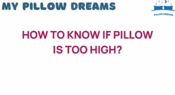 Is Your Pillow Too High? Signs You Shouldn’t Ignore