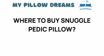 Discover the Best Places to Buy Snuggle Pedic Pillow Today