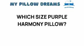 Unlocking the Ideal Size for Your Purple Harmony Pillow